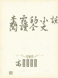 李霖的小说免费阅读全文