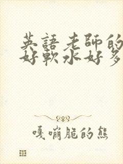 英语老师的兔子好软水好多