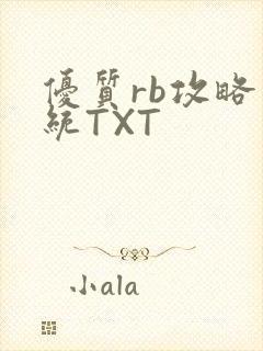 优质rb攻略系统TXT