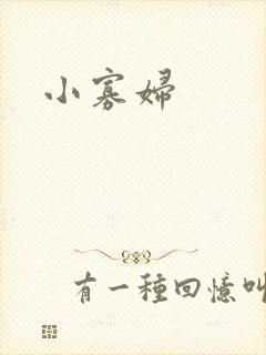 小寡妇