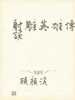 射雕英雄传 小说