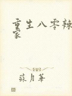 重生八零辣妻当家