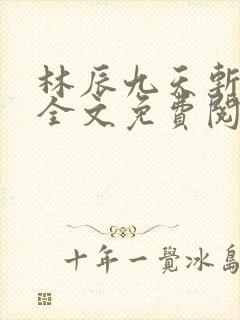 林辰九天斩神诀全文免费阅读笔趣阁