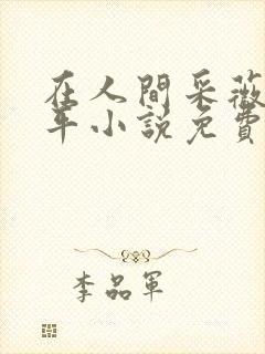 在人间采薇陆三平小说免费阅读