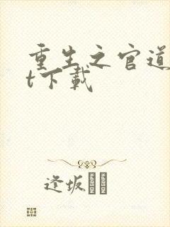 重生之官道txt下载