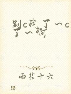 别c我了～c烂了～啊