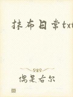 抹布日常txt