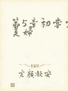 第5章初尝云雨美妇