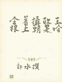 含着摄政王的紫根上朝是啥小说