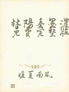 林阳秦墨浓小说免费完整版简介