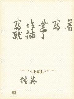 写作业写着写着就插了