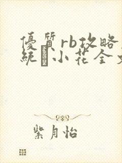 优质rb攻略系统寀小花全文免费阅读