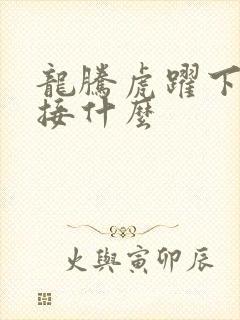 龙腾虎跃下一句接什么
