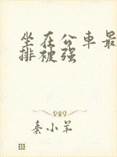 坐在公车最后一排被强