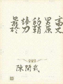 最棒的男高中生于刀鞘原文阅读