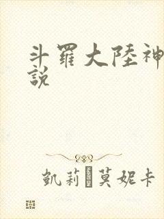 《斗罗大陆神界传说》小说封面