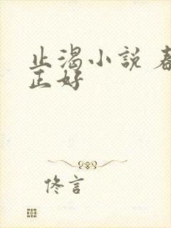 止渴小说 春光正好