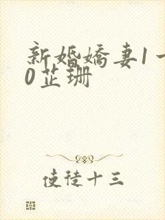 新婚娇妻1一40芷珊封面