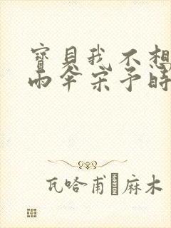 宝贝我不想带小雨伞宋予时