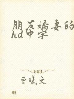 朋友娇妻的滋味hd中字