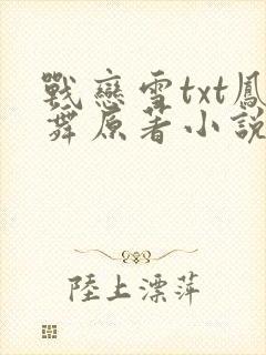 战恋雪txt凤舞原著小说