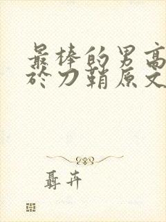 最棒的男高中生于刀鞘原文阅读