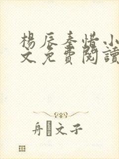 杨辰秦惜小说全文免费阅读最新