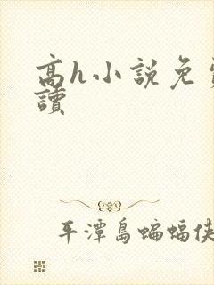 高h小说免费阅读