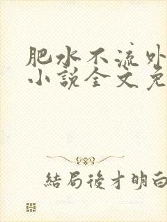 肥水不流外人田小说全文免费阅读全本免