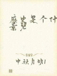 历史是个什么玩意儿