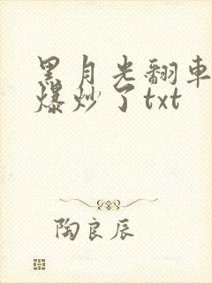 黑月光翻车后被爆炒了txt