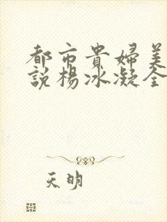 都市贵妇美腿小说杨冰凝全文阅读封面