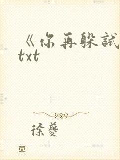 《你再躲试试》txt