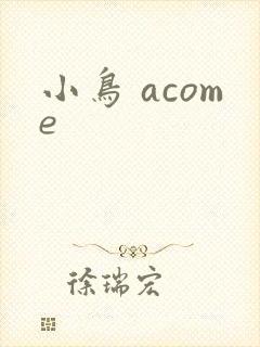 小鸟 acome