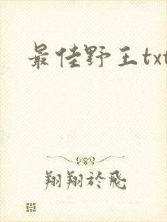 最佳野王txt