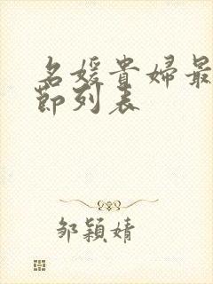 名媛贵妇最新章节列表