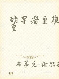 明星潜皇规则之皇