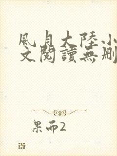 风月大陆小说全文阅读无删减