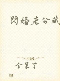 闪婚老公藏不住