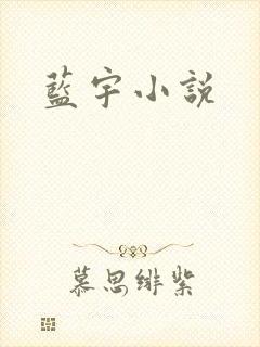 蓝宇小说