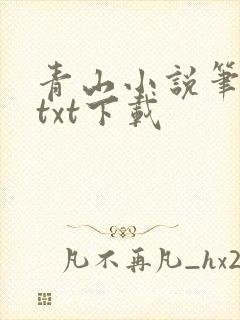 青山小说笔趣阁txt下载