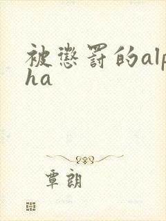 被惩罚的alpha封面