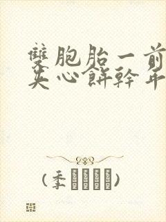 双胞胎一前一后夹心饼干年下