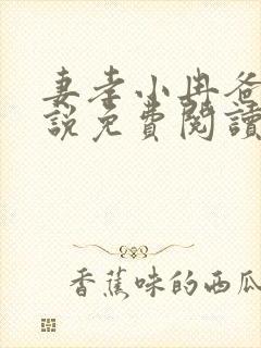 妻孝小冉爸爸小说免费阅读