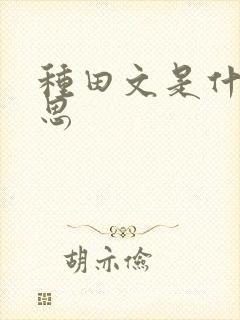 种田文是什么意思