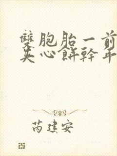 双胞胎一前一后夹心饼干年下