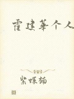 霍建华个人简历