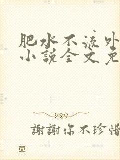 肥水不流外人田小说全文免费阅读全本免