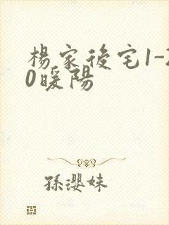 杨家后宅1-20暖阳