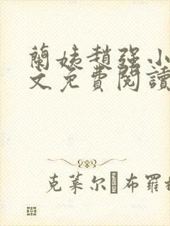 兰姨赵强小说全文免费阅读